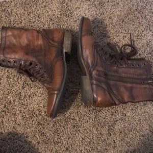Steve Madden moto lace up boots